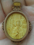 Drveni medaljon - Sv. Vasilije Ostroski